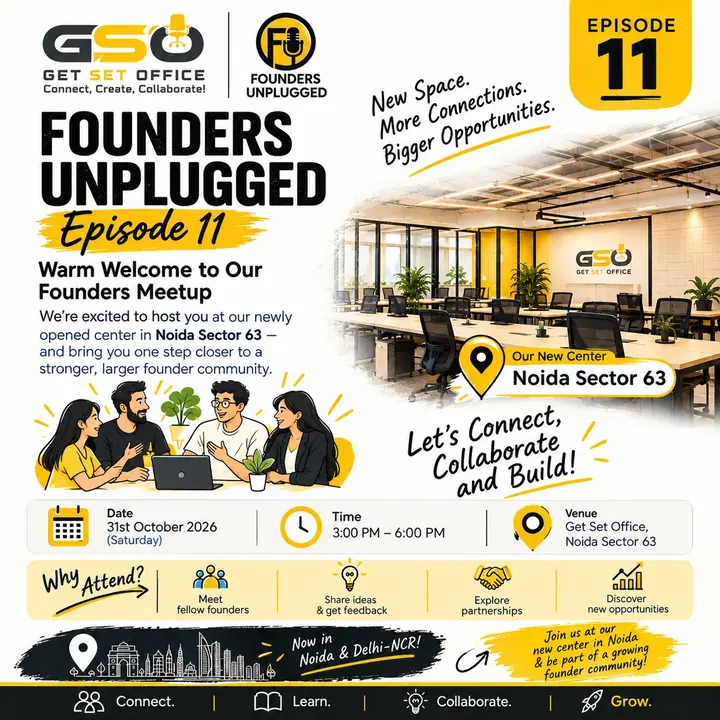 Founders Unplugged – Episode 11 | Noida Edition poster