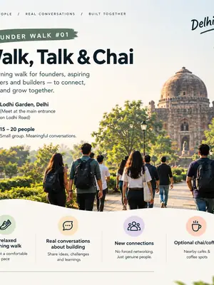 Founders' Walk — Delhi (Lodhi Garden Edition) poster