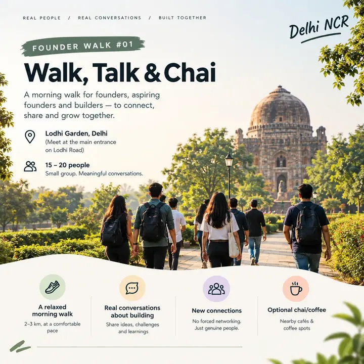 Founders' Walk — Delhi (Lodhi Garden Edition) poster