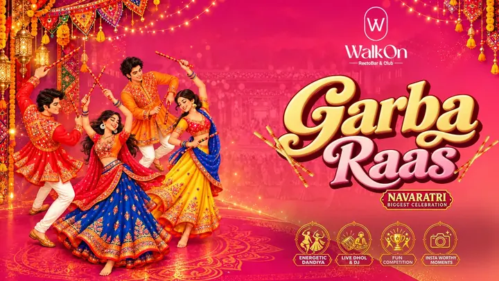 Garba Raas – Navratri Biggest Celebration at WalkOn poster