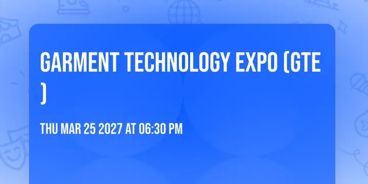 Garment Technology Expo (GTE) poster