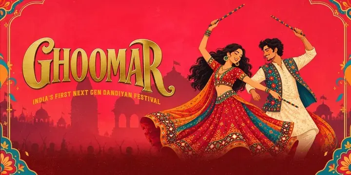 Ghoomar – Next Gen Dandiya Festival (Delhi Edition) poster