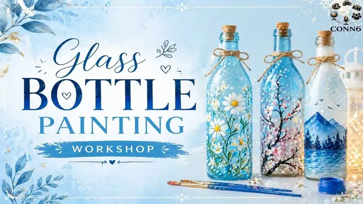 Glass Bottle Painting Workshop poster