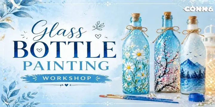 Glass Bottle Painting Workshop poster