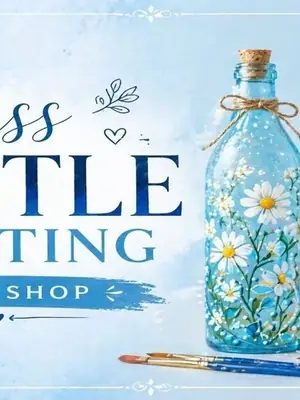 Glass Bottle Painting Workshop poster