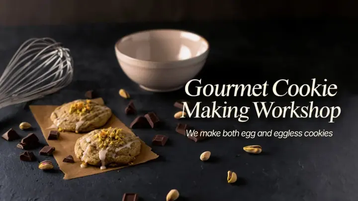 Gourmet Cookie Making Workshop poster