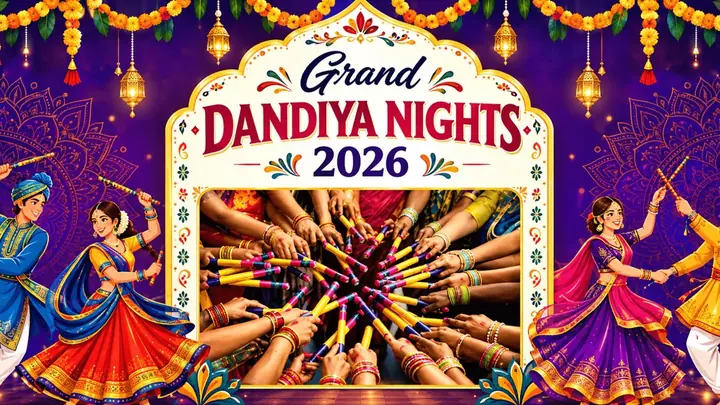 Grand Club Dandiya Nights 2026 poster