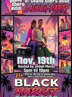 GTA 6 Launch Party poster