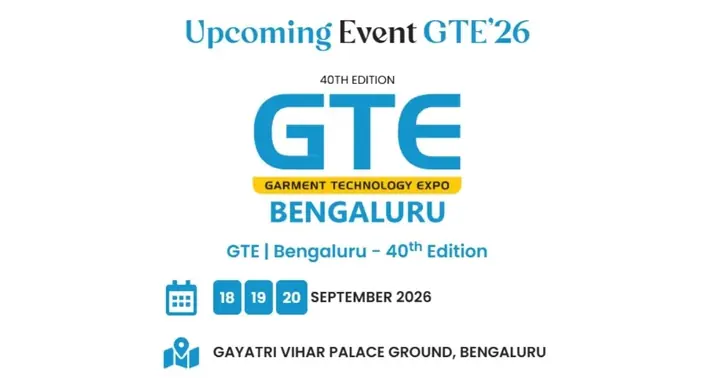 GTE Garment Technology Expo Greater Noida 2027 poster