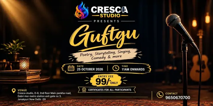 Guftgu: Poetry, Storytelling, Singing, Comedy & More poster