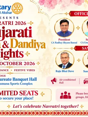 Gujarati Garba & Dandiya Rotary-Akshar East Delhi poster