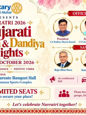 Gujarati Garba & Dandiya - Rotary Akshar East Delhi poster