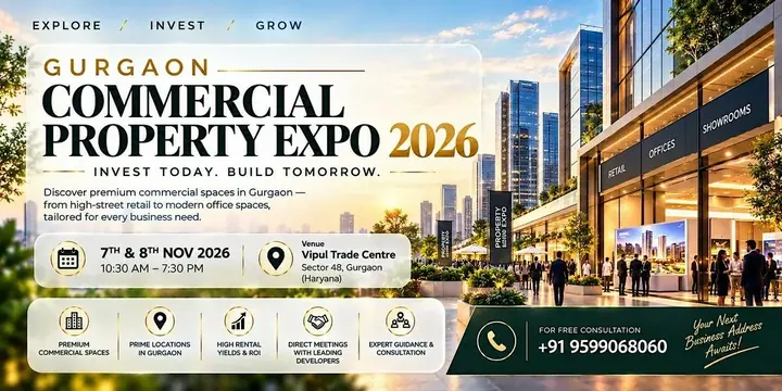 Gurgaon Commercial Property Expo 2026 – Premium Retail Shops poster