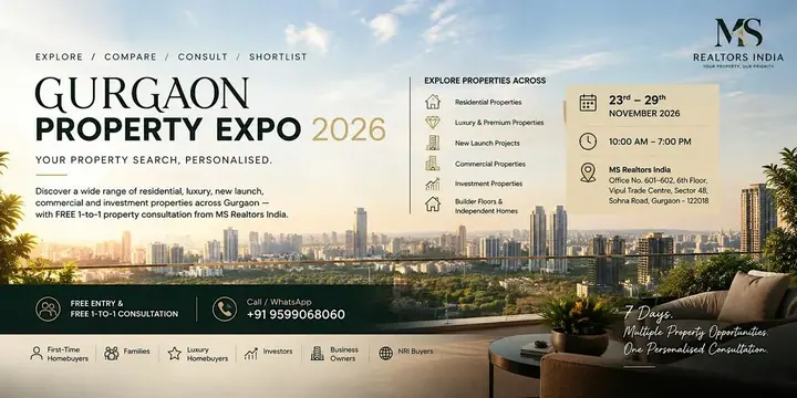Gurgaon Property Expo 2026 — Free Consultation Edition poster
