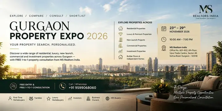 Gurgaon Property Expo 2026 — Your Free Consultation Could Be Your Best poster