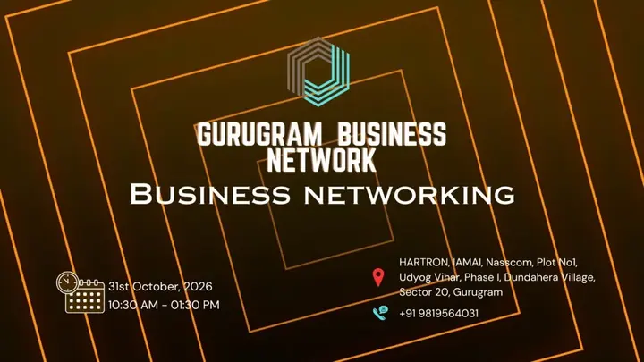 Gurugram Business Network poster