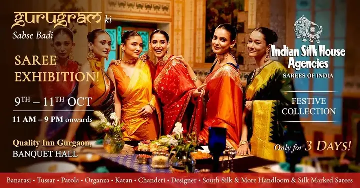 Gurugram Grand Saree Exhibition poster