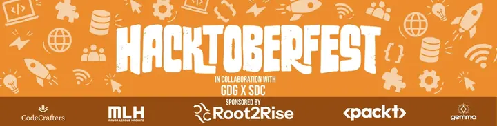 Hacktoberfest Hack Day x GDG on Campus USICT poster
