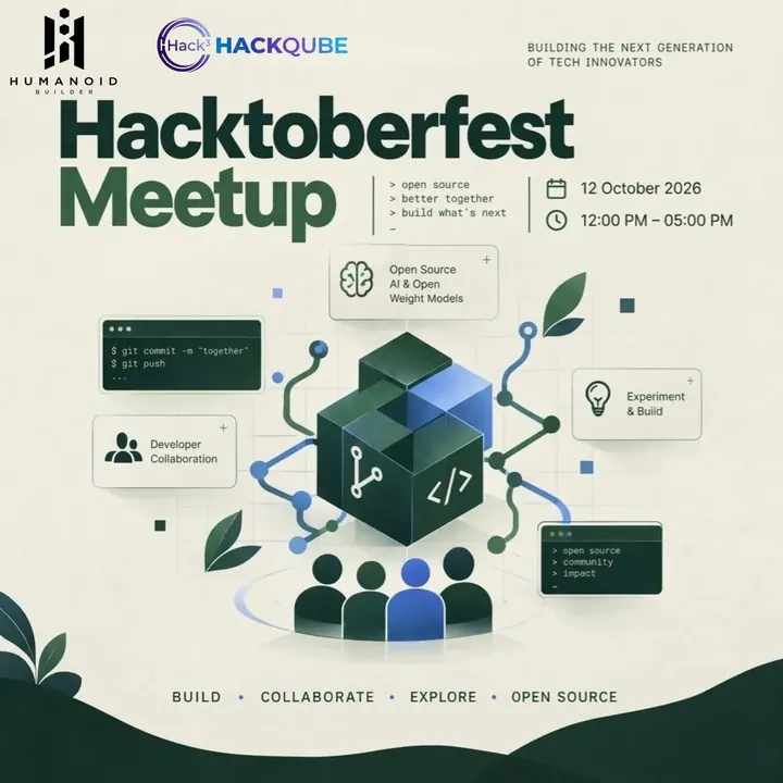 Hacktoberfest Meetup 2026 poster