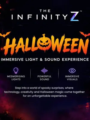 Halloween at Infinity Z – Immersive Light & Sound Experience poster