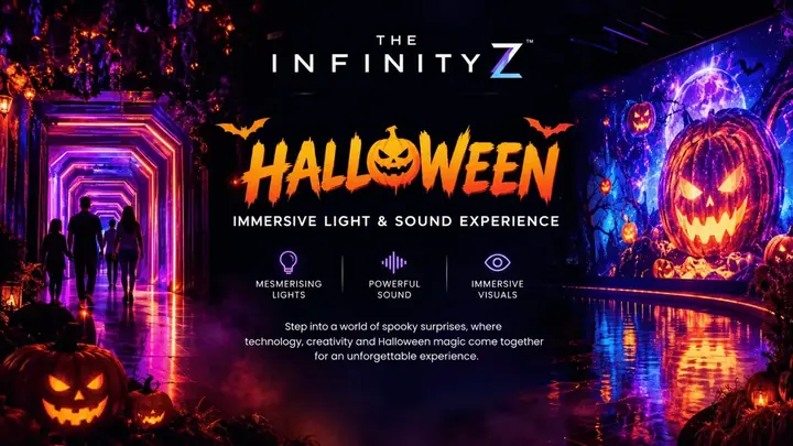 Halloween at Infinity Z – Immersive Light & Sound Experience poster