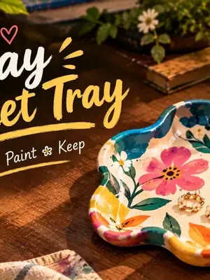 Handcraft Your Clay Trinket Tray poster