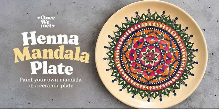 Henna Mandala Plate poster