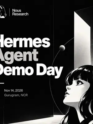 Hermes Agent Demo Day poster