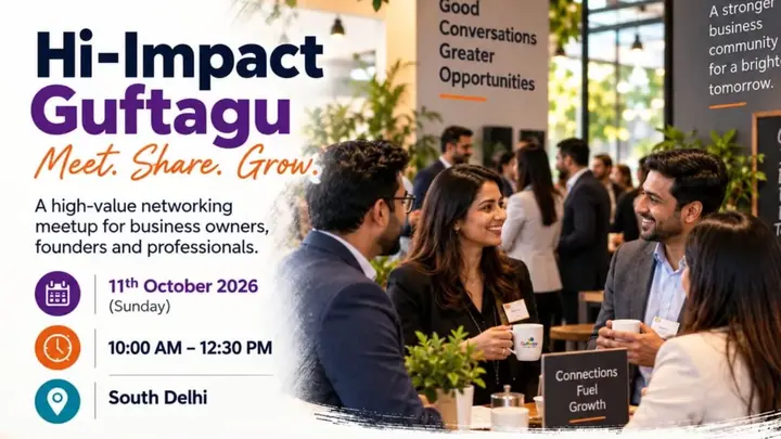Hi Impact Guftagu South Delhi poster