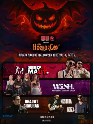 HorrorCon India — Halloween Party and Festival poster