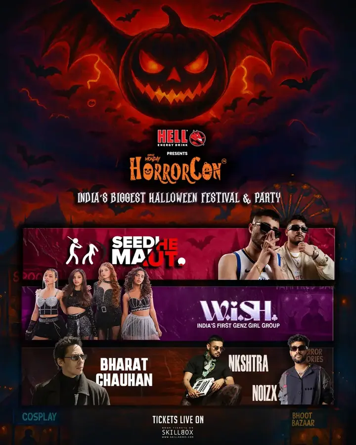 HorrorCon India — Halloween Party and Festival poster