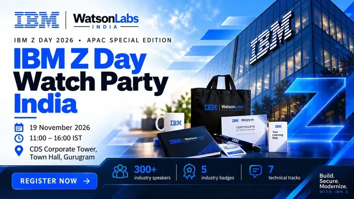 IBM Z Day'26 - India Watch Party poster