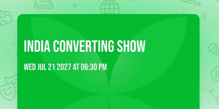 India Converting Show poster