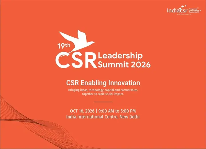 India CSR Summit 2026 poster