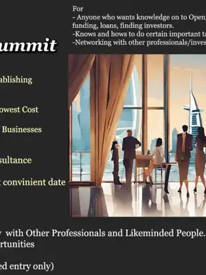 India - Dubai Business Summit: Learning, Networking, Investing/Funding poster