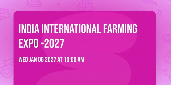 India International Farming Expo 2027 poster