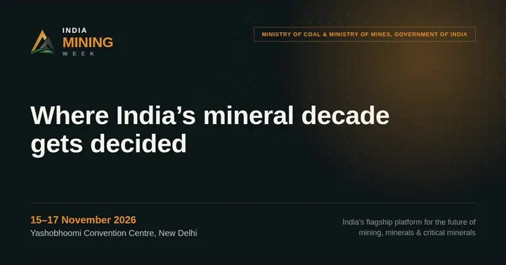 India Mining Week 2026 poster