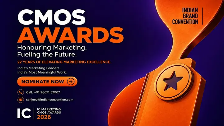 Indian Brand Convention 2026 (8th Edition) and IC Marketing CMOS Awards poster