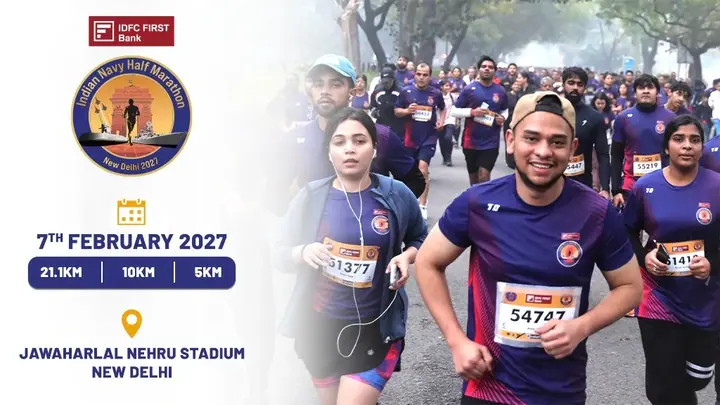 Indian Navy Half Marathon 2027 poster