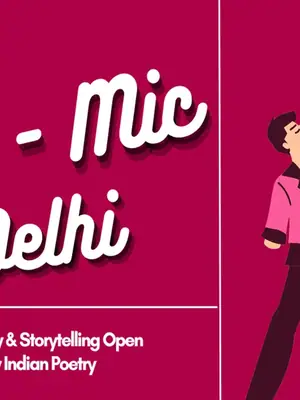 Indian Poetry Open Mic Delhi poster