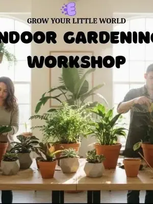 Indoor Gardening Workshop poster