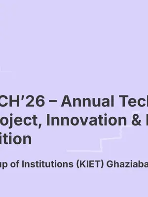 Innotech'26 – Annual Technical Fest poster