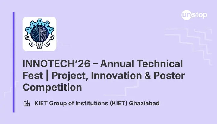 Innotech'26 – Annual Technical Fest poster