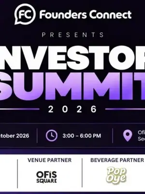 Investor Summit 2026 - Founders Connect poster