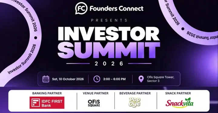 Investor Summit 2026 - Founders Connect poster