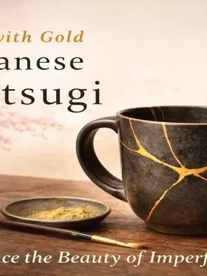 Japanese Kintsugi – Heal with Gold poster