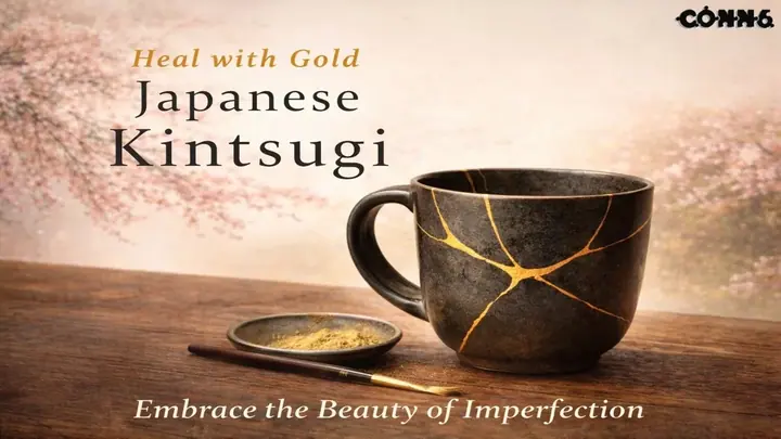 Japanese Kintsugi – Heal with Gold poster