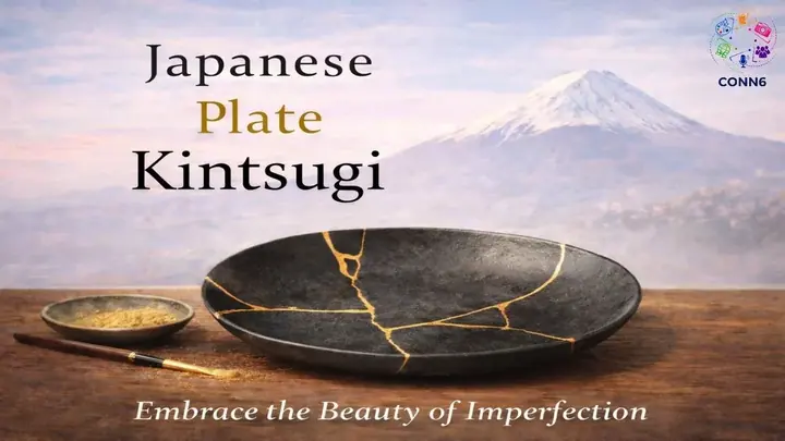 Japanese Plate Kintsugi poster