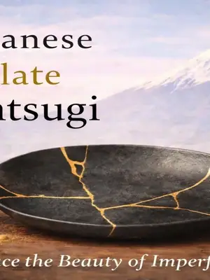 Japanese Plate Kintsugi poster