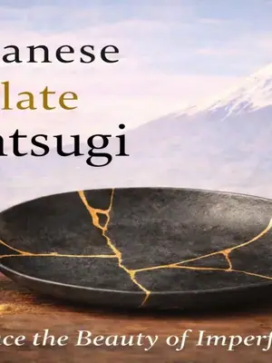 Japanese Plate Kintsugi poster